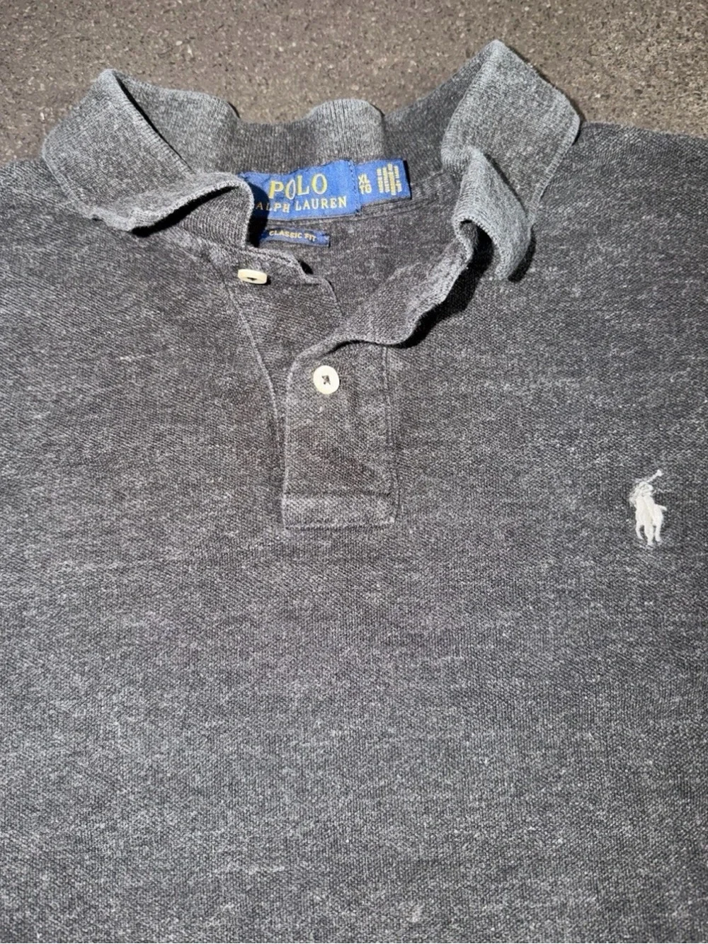 Ralph Lauren Men’s Heather Gray Short-Sleeve Polo XL